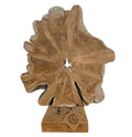 Baumscheiben Skulptur Unikat | Höhe 54,5cm | Naturholz Deko | Rustikale und Skandinavische Einrichtung | BK TrendDesign
