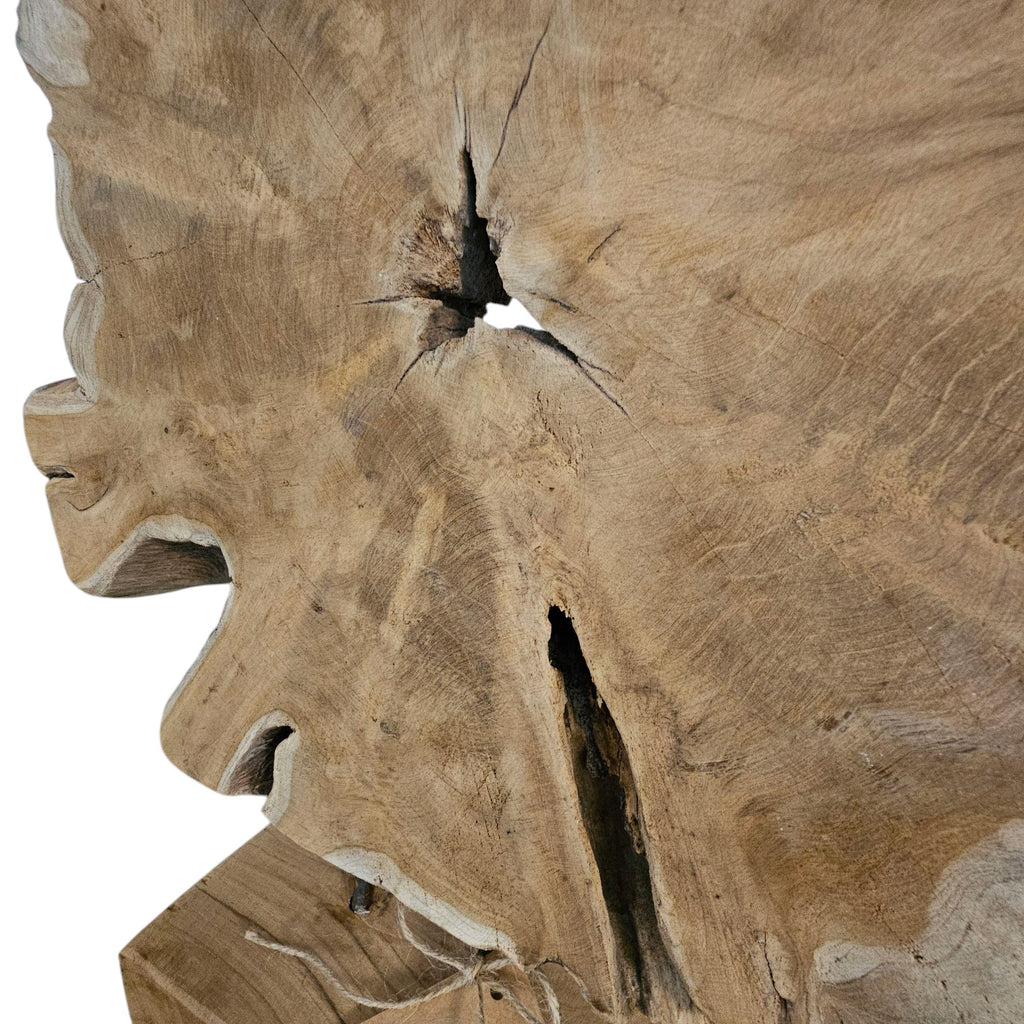 Baumscheiben Skulptur Unikat | Höhe 54,5cm | Naturholz Deko | Rustikale und Skandinavische Einrichtung | BK TrendDesign