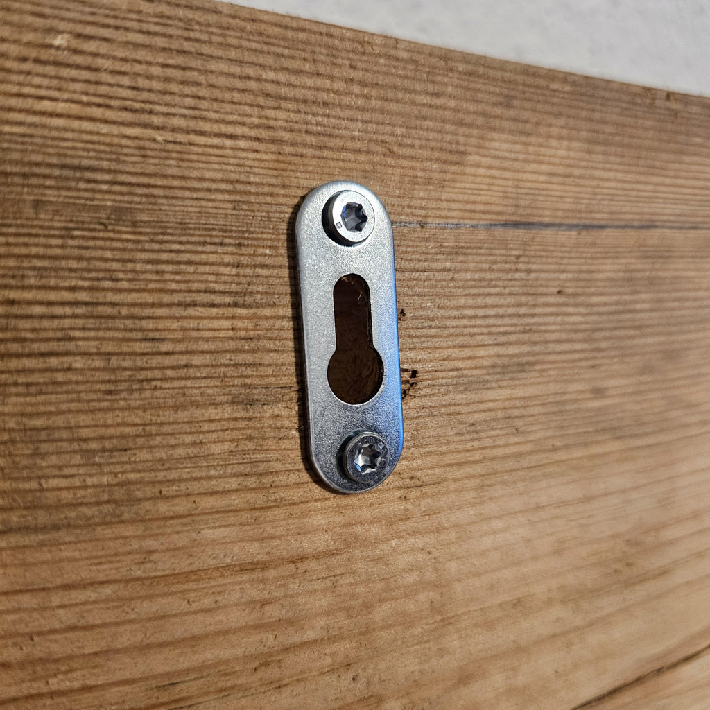 Altholz Tassenregal mit Haken | Coffee Bar Regal | Wandgarderobe Holz | Rustikales Wandregal | Shabby Chic Küchenregal