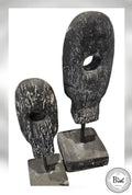 Abstrakte Skulptur Anthrazit Zement | Moderne Minimalistische Figur | Wabi Sabi Deko | Skandi Wohnzimmer Regal Deko | Modern Home