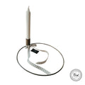 Kerzenleuchter Kerzenhalter Messing Ring Finish schwarz Industrial Minimalismus