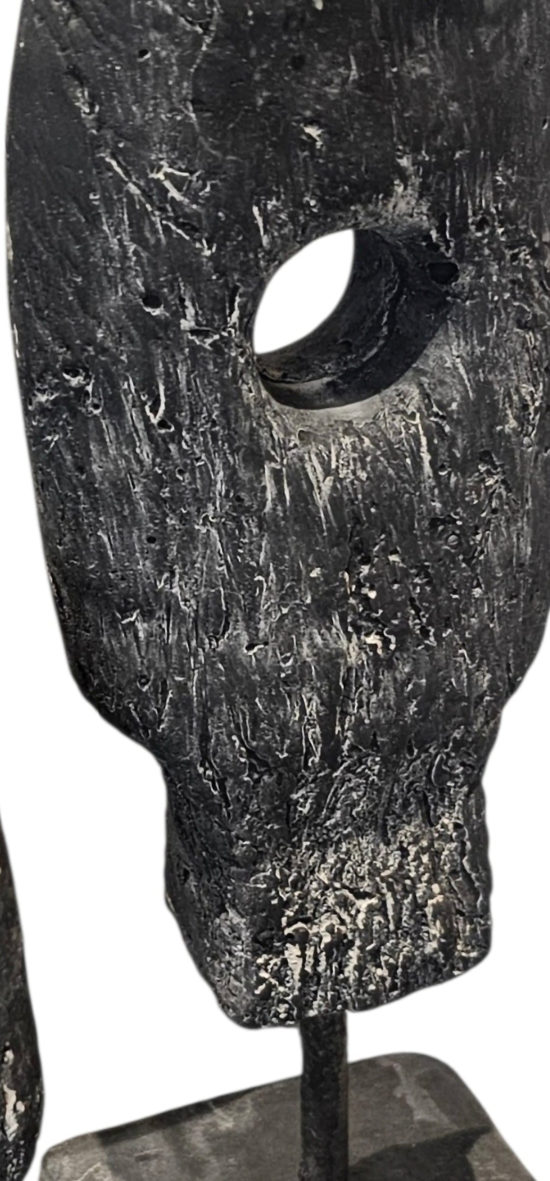 Abstrakte Skulptur Anthrazit Zement | Moderne Minimalistische Figur | Wabi Sabi Deko | Skandi Wohnzimmer Regal Deko | Modern Home
