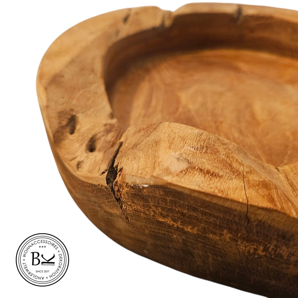 Glasvase auf Holzscheibe  aus 2 Teilen BK TrendDesign Nr6