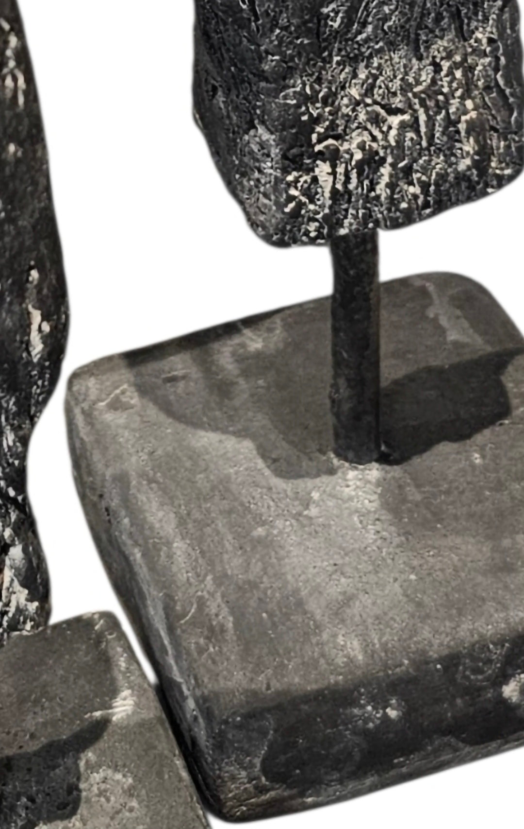 Abstrakte Skulptur Anthrazit Zement | Moderne Minimalistische Figur | Wabi Sabi Deko | Skandi Wohnzimmer Regal Deko | Modern Home